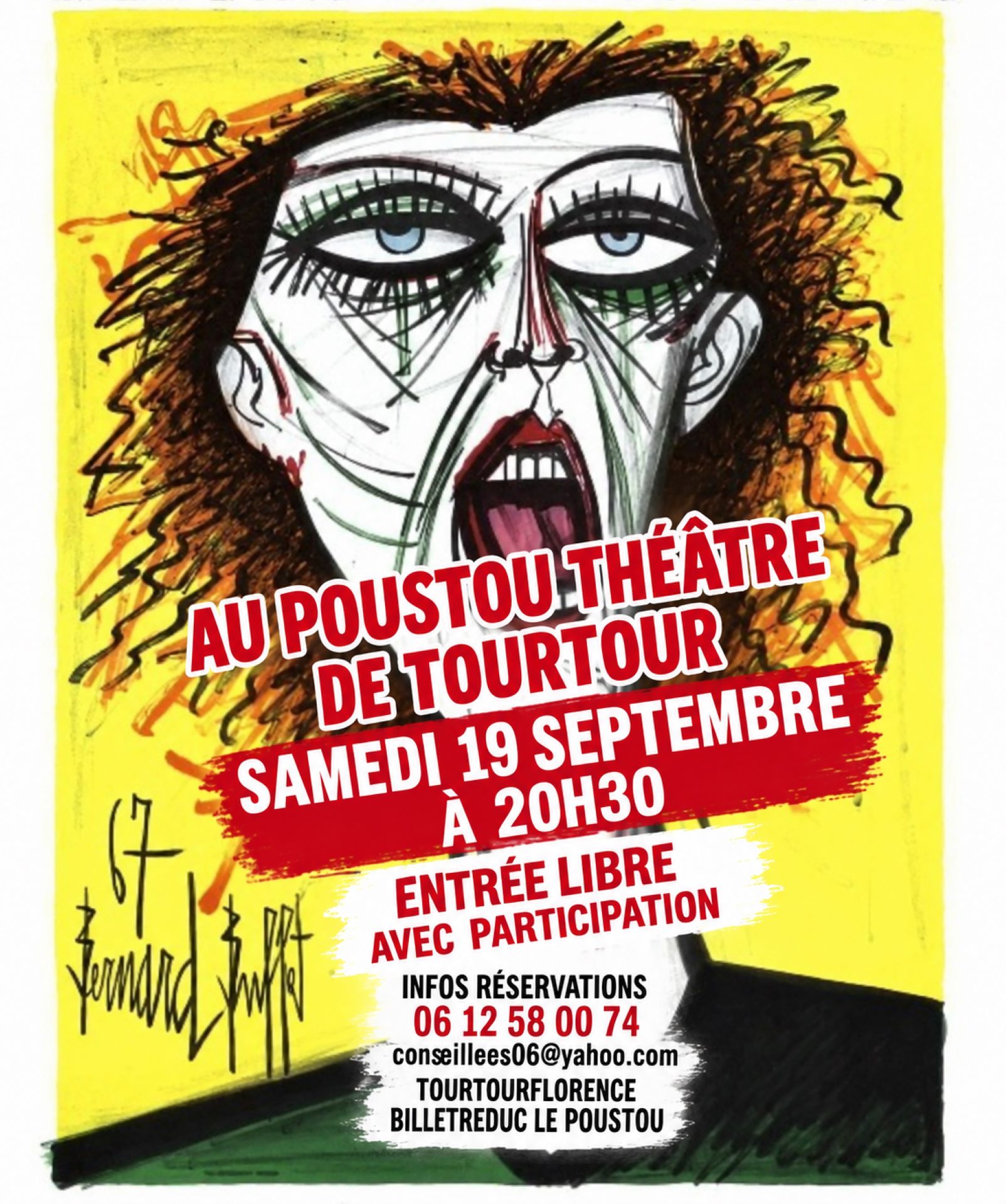 Affiche - Théâtre - Le Poustou - Tourtour