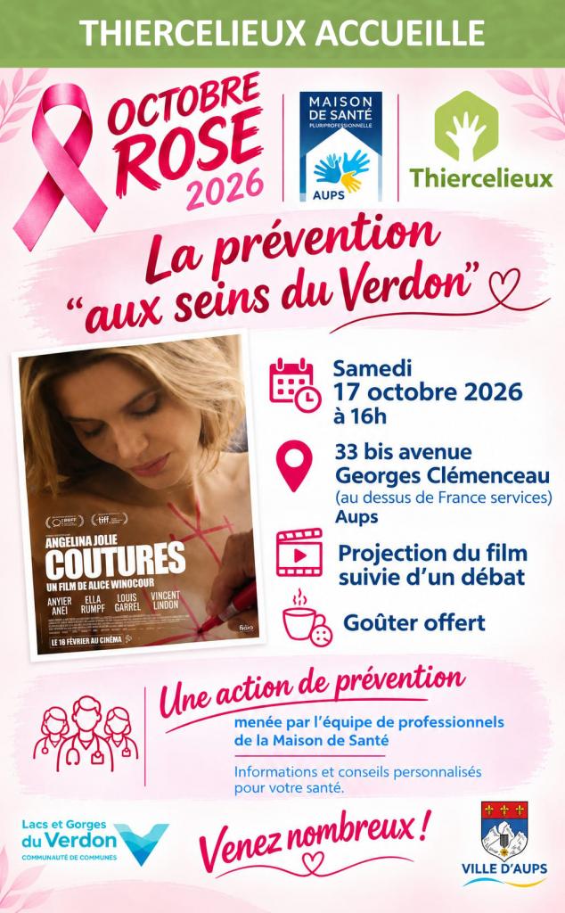 Octobre rose - Les animations du Thiercelieux_Aups