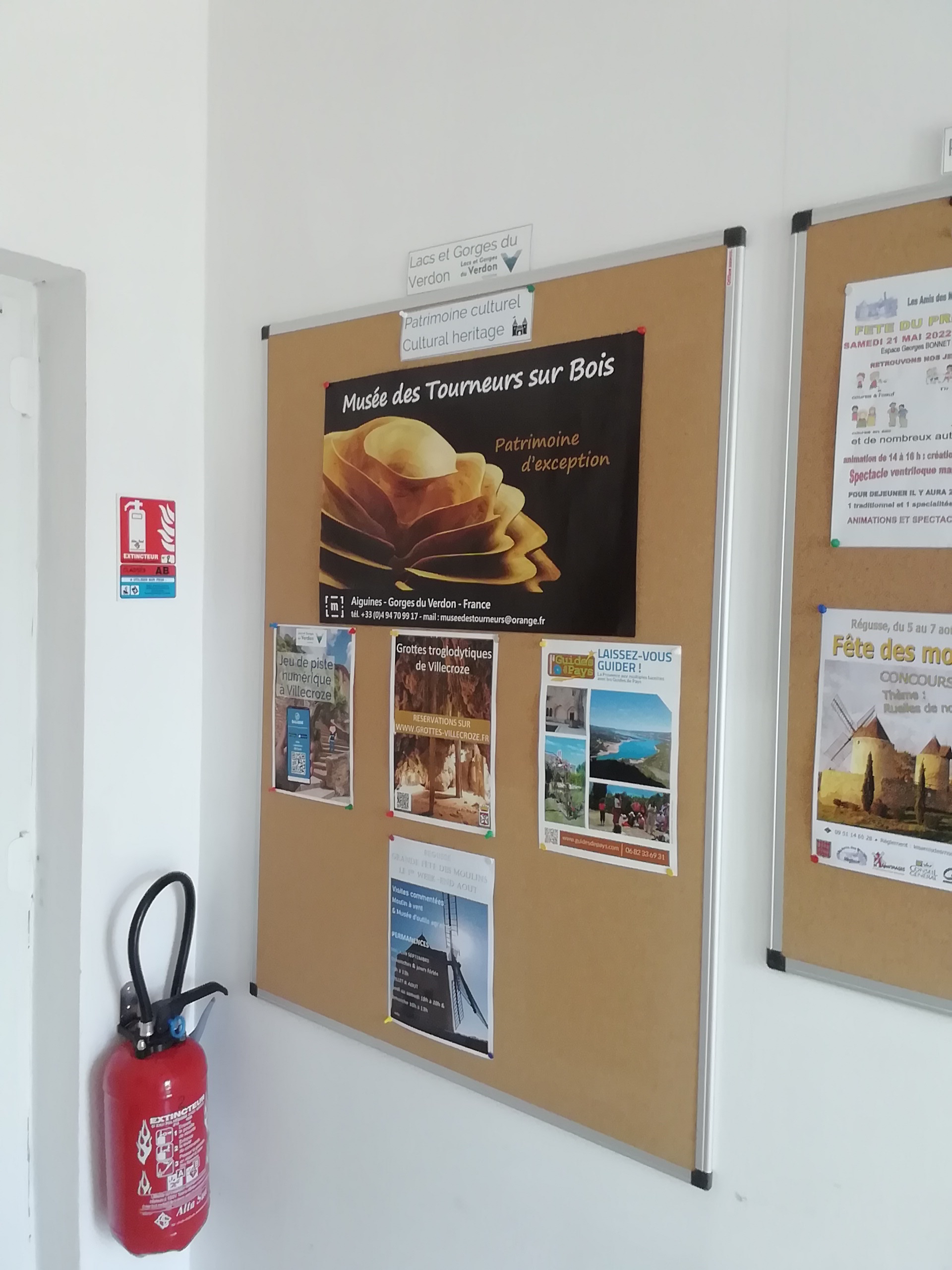 Affichage intérieur - Bureau d'Information Touristique de Régusse