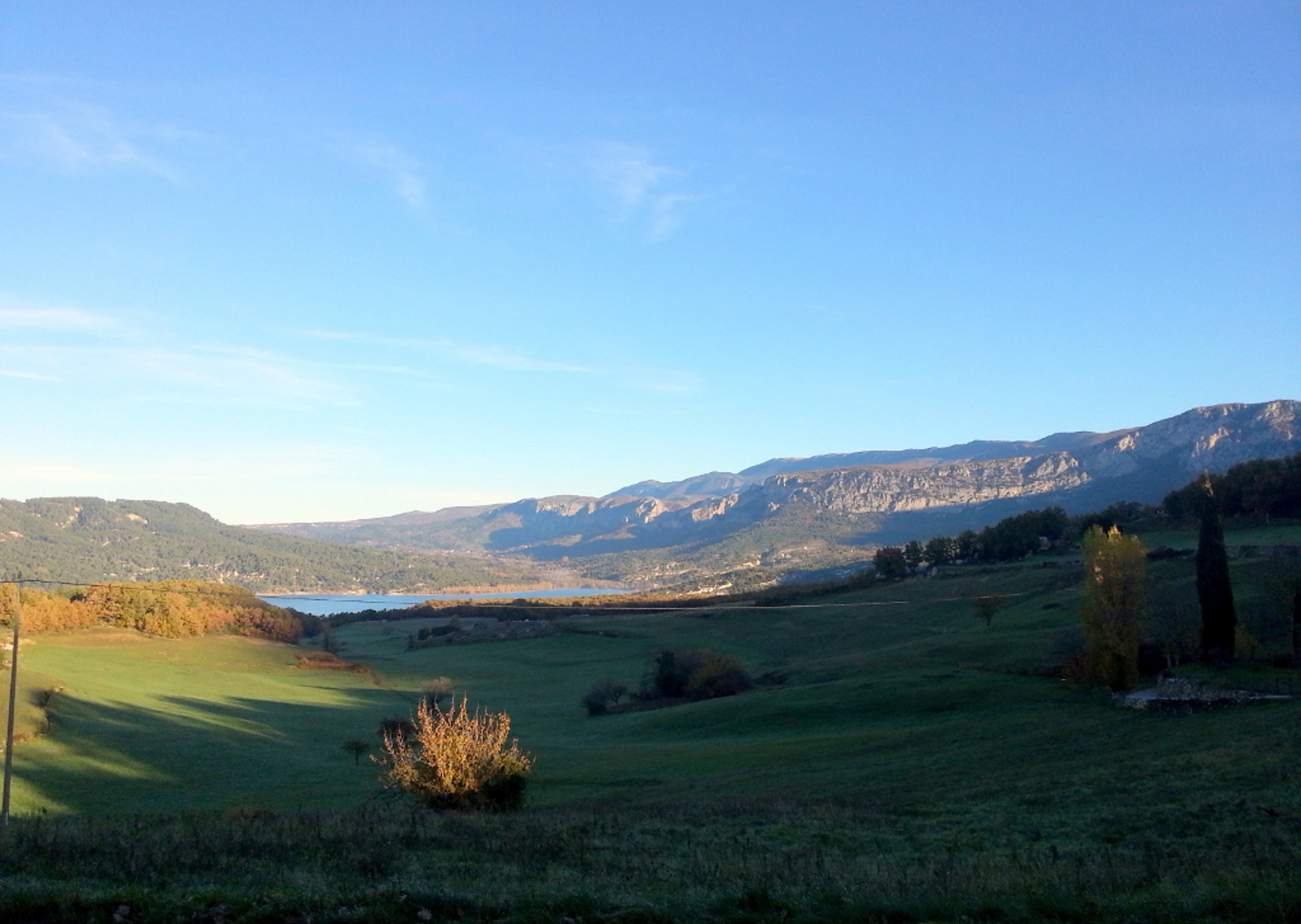 Vue sur le lac de Sainte-Croix - 