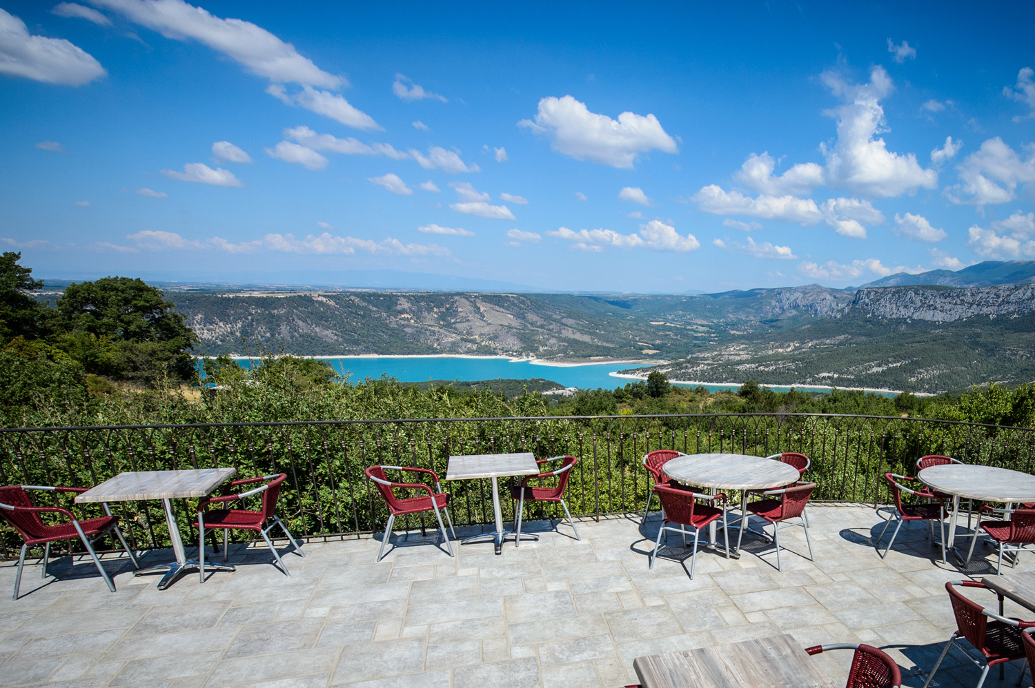 Vue de la terrasse - Camping de l'Aigle