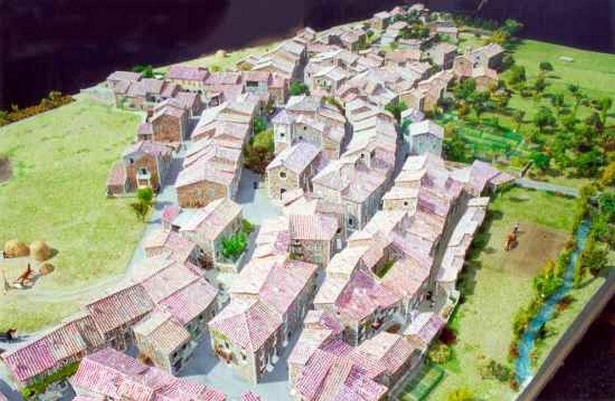 Maquette de l'ancien village - Exposition