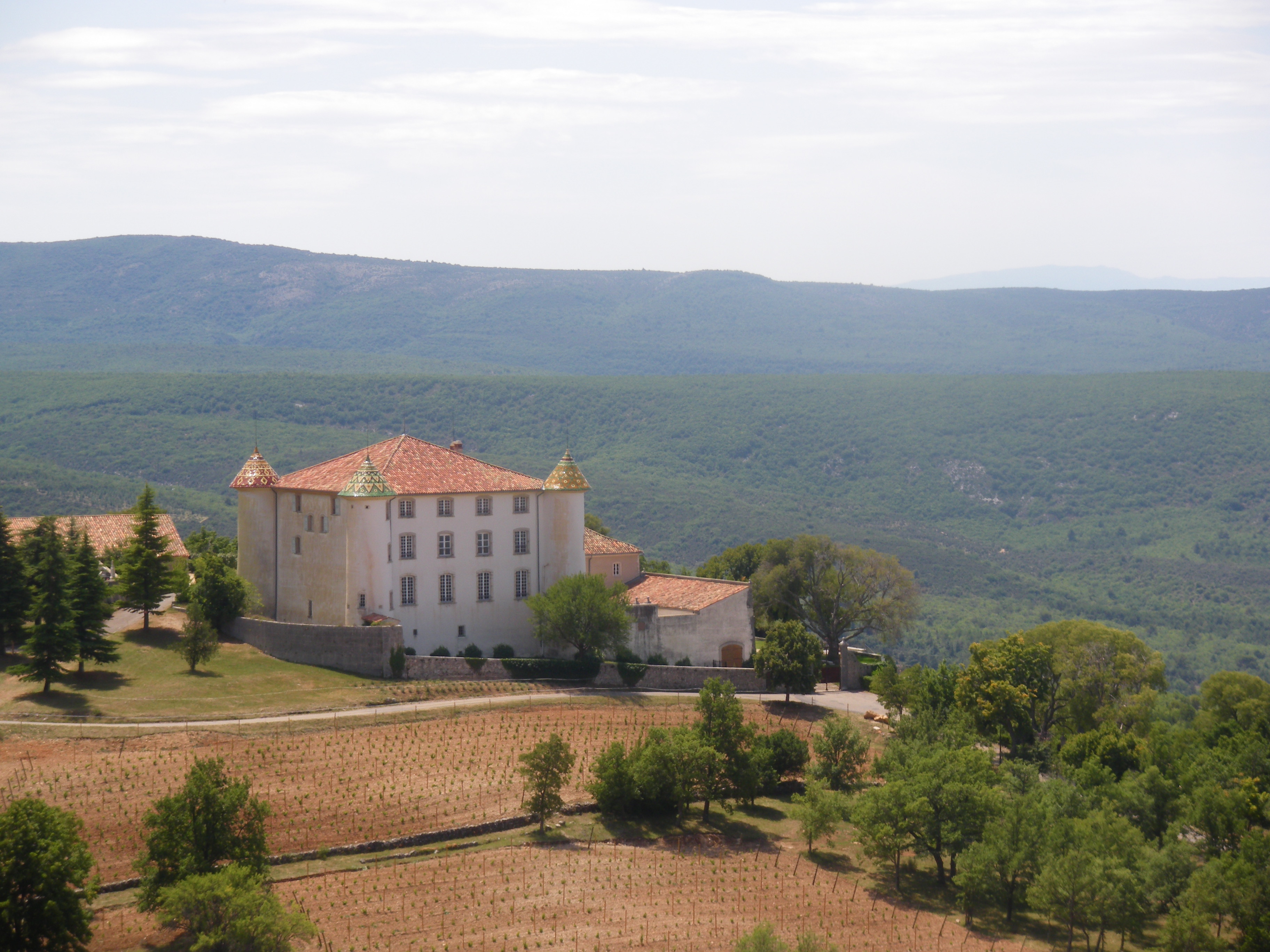 Vue générale - Château d'Aiguines