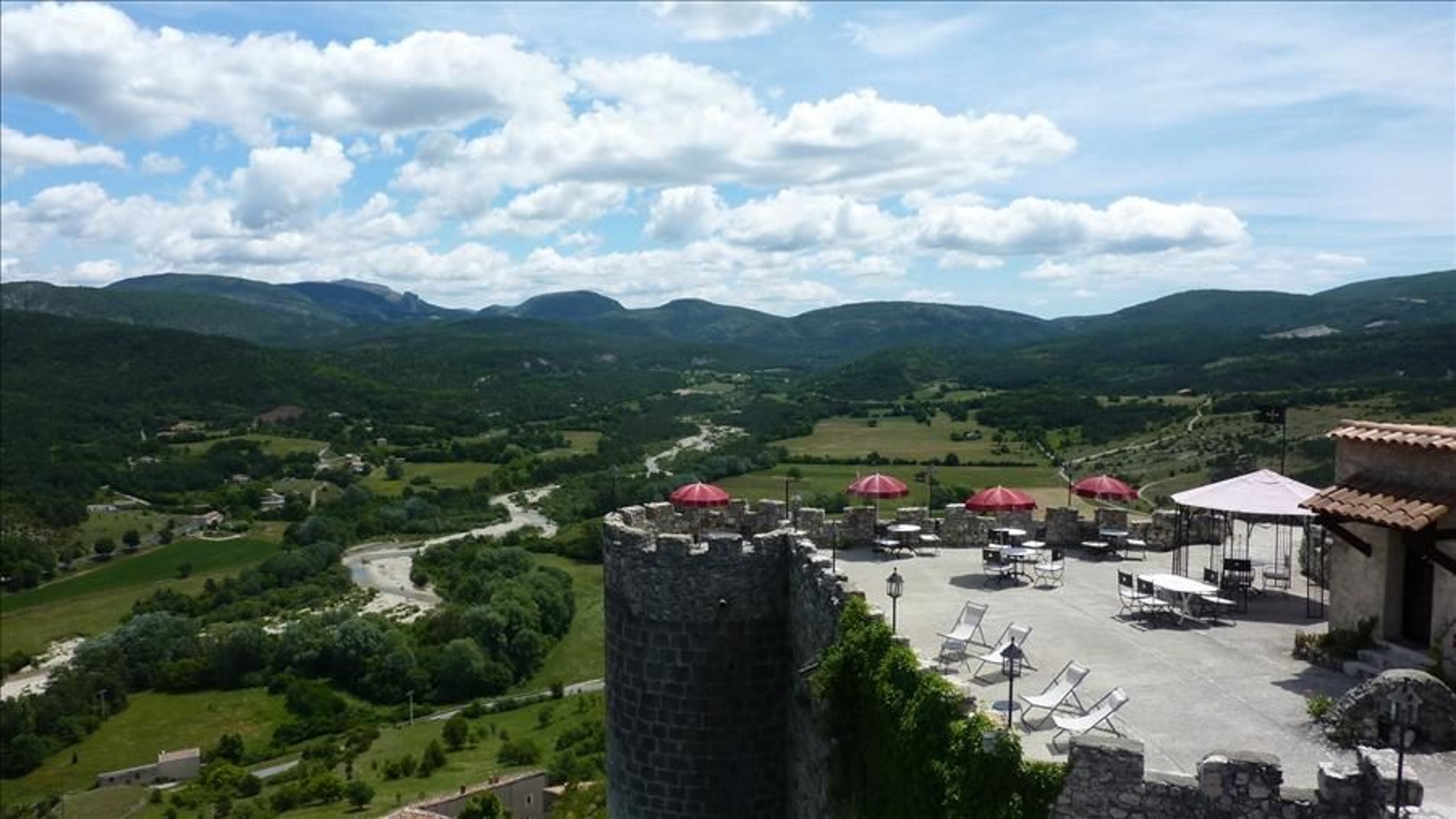 Vue depuis le château - Château médiéval