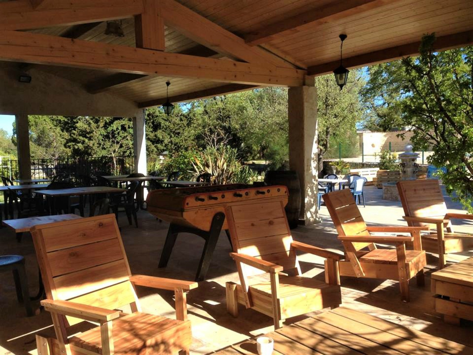 Terrasse ensoleillée - Terrasse du camping