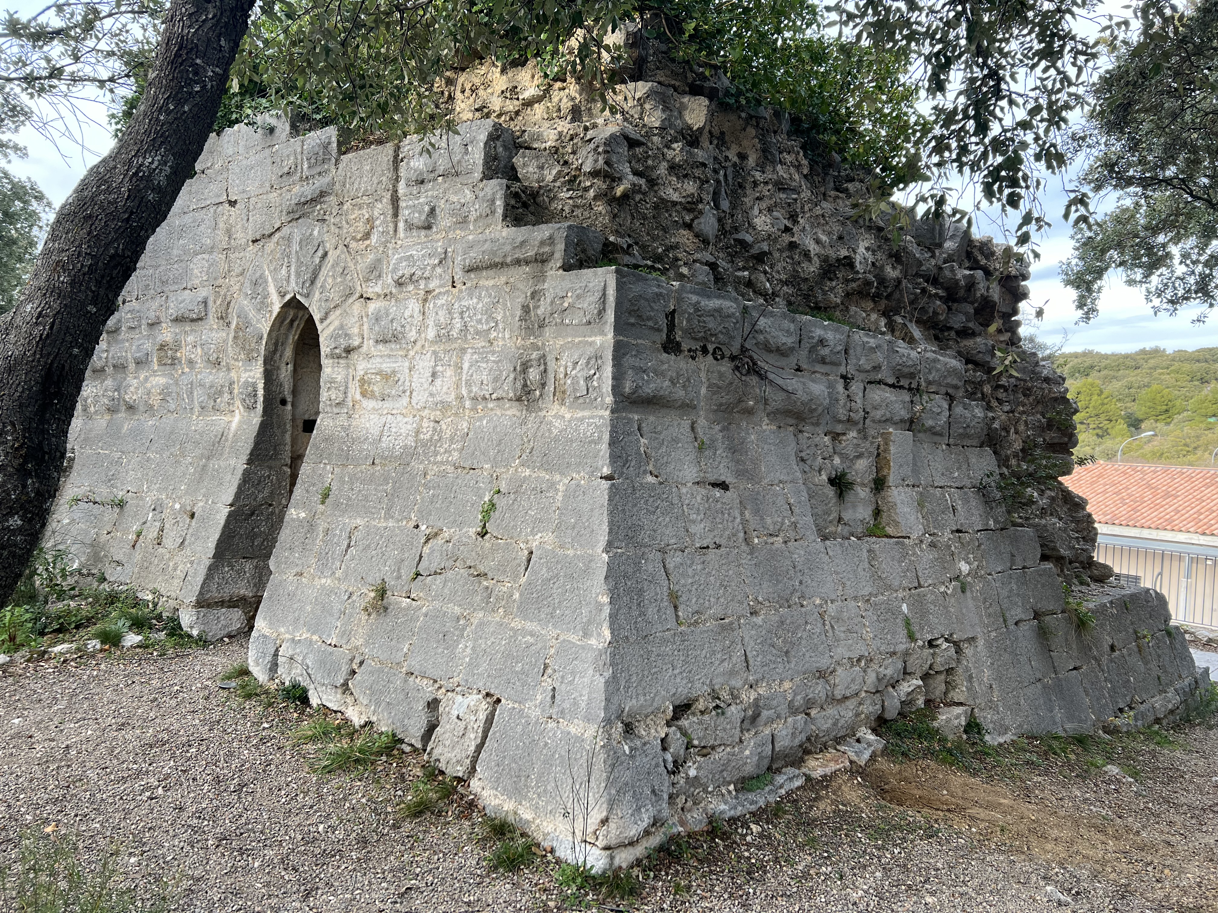 Vue - Ruines du château de Sabran