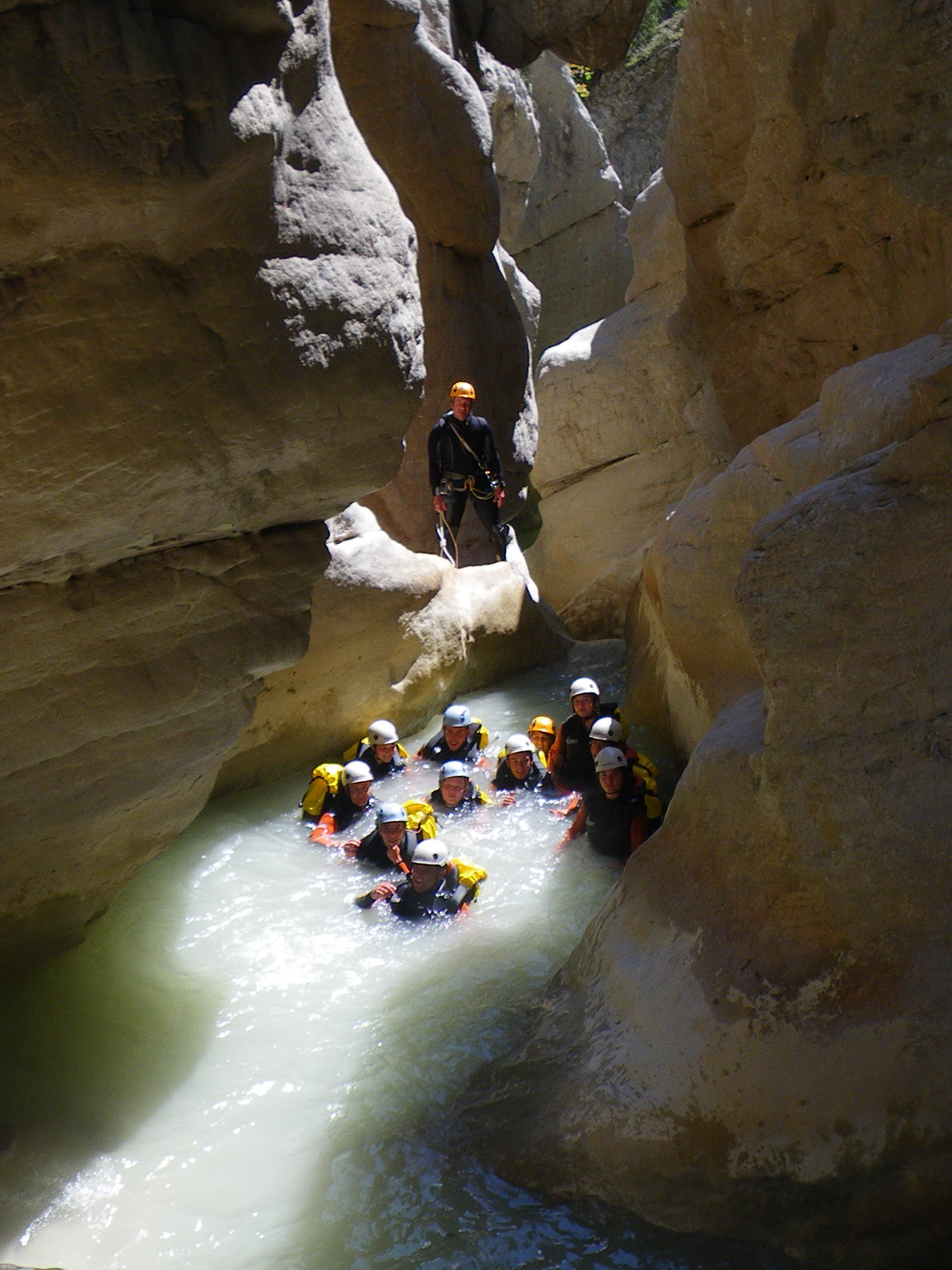 Dans un canyon - Canyoning avec Vertigo Verdon