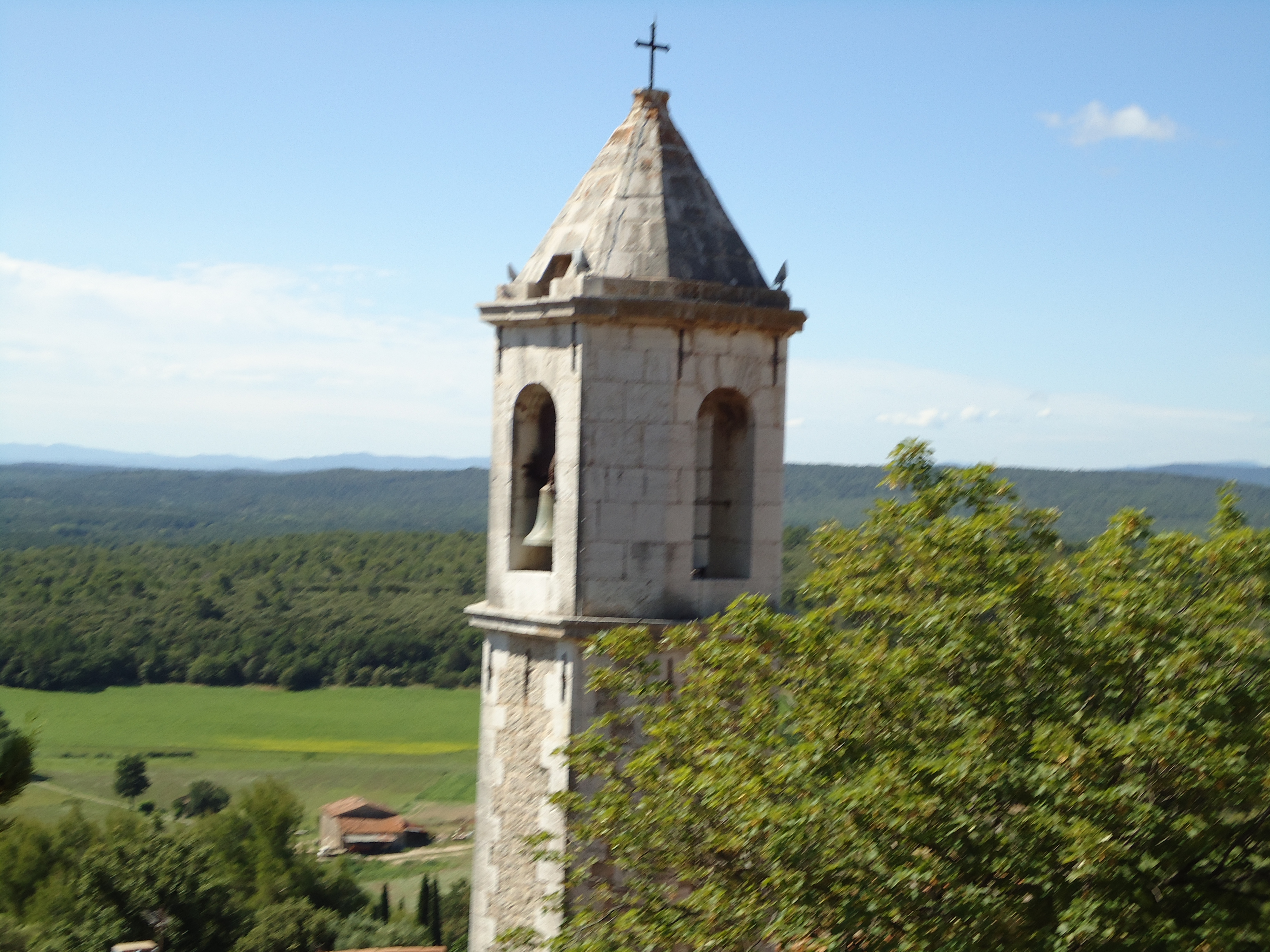 Le clocher de l'églsie - Moissac-Bellevue