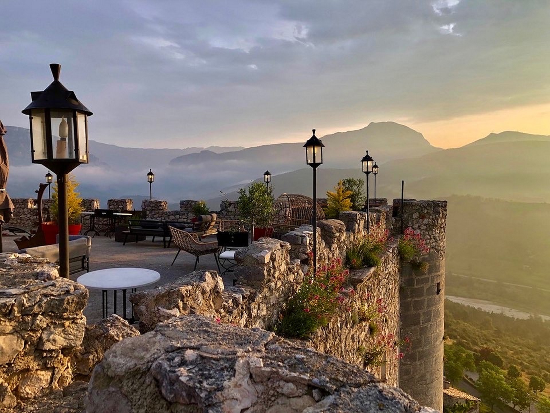 Terrasse panoramique - Château de Trigance