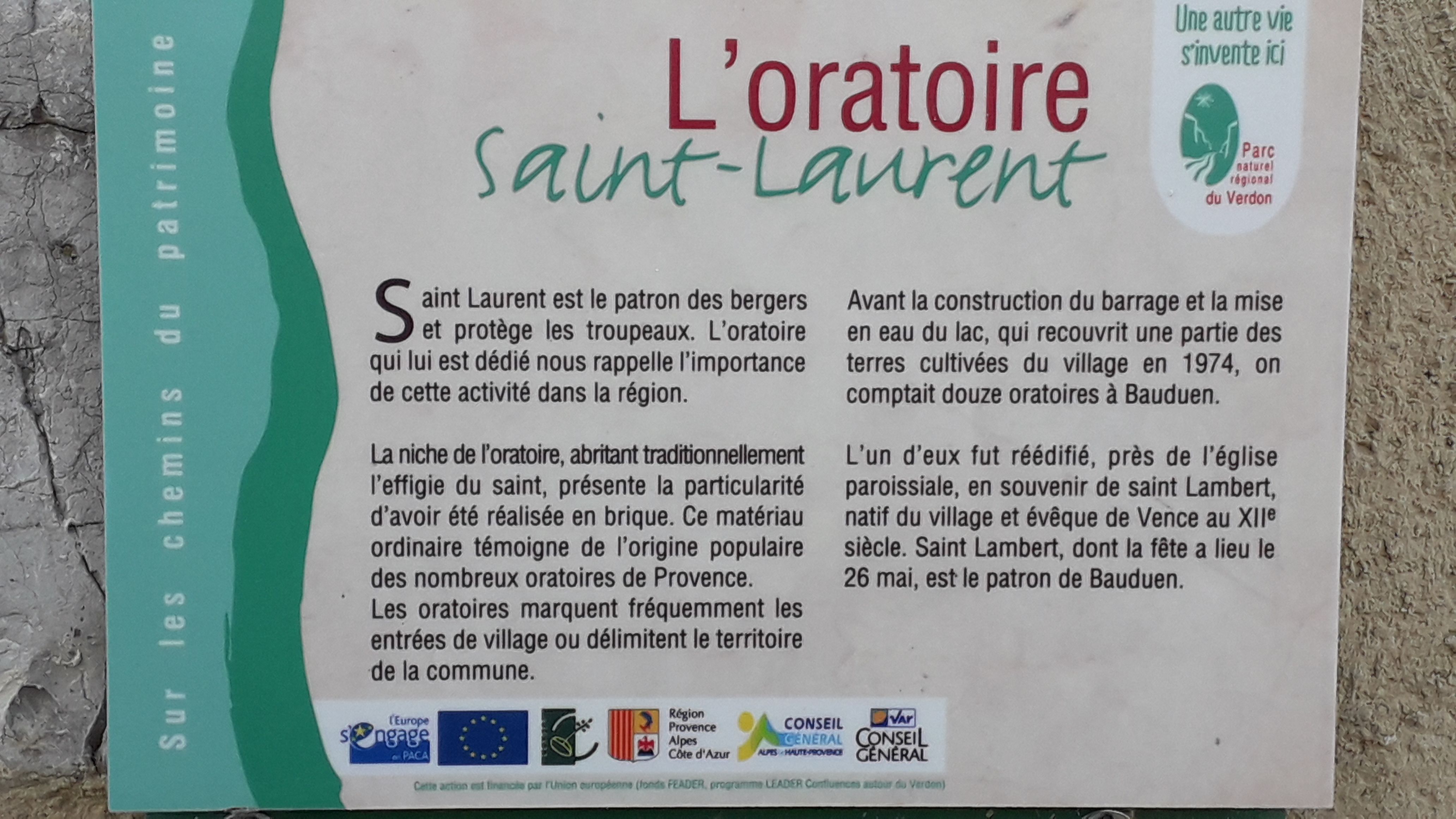 Explication - Oratoire Saint Laurent
