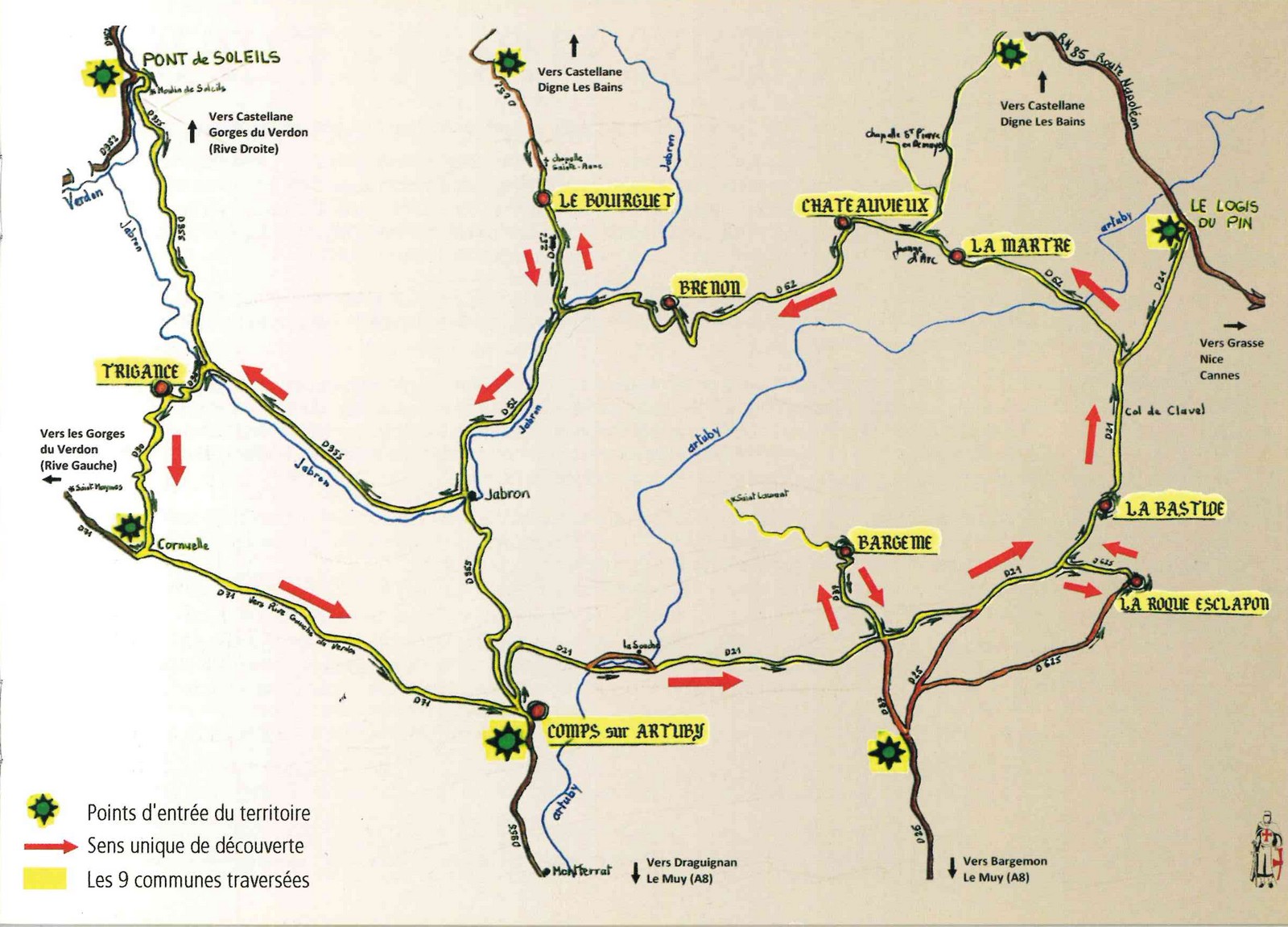 Itinéraire touristique - La Route de l'Histoire et des Légendes