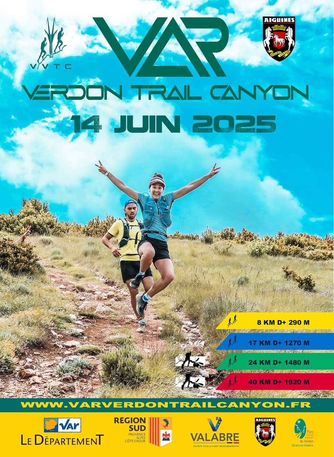 Affiche 2024 - Var Verdon Trail Canyon