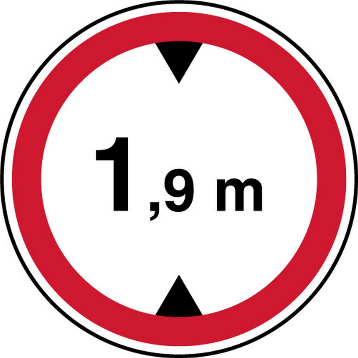 Panneau - Limitation hauteur