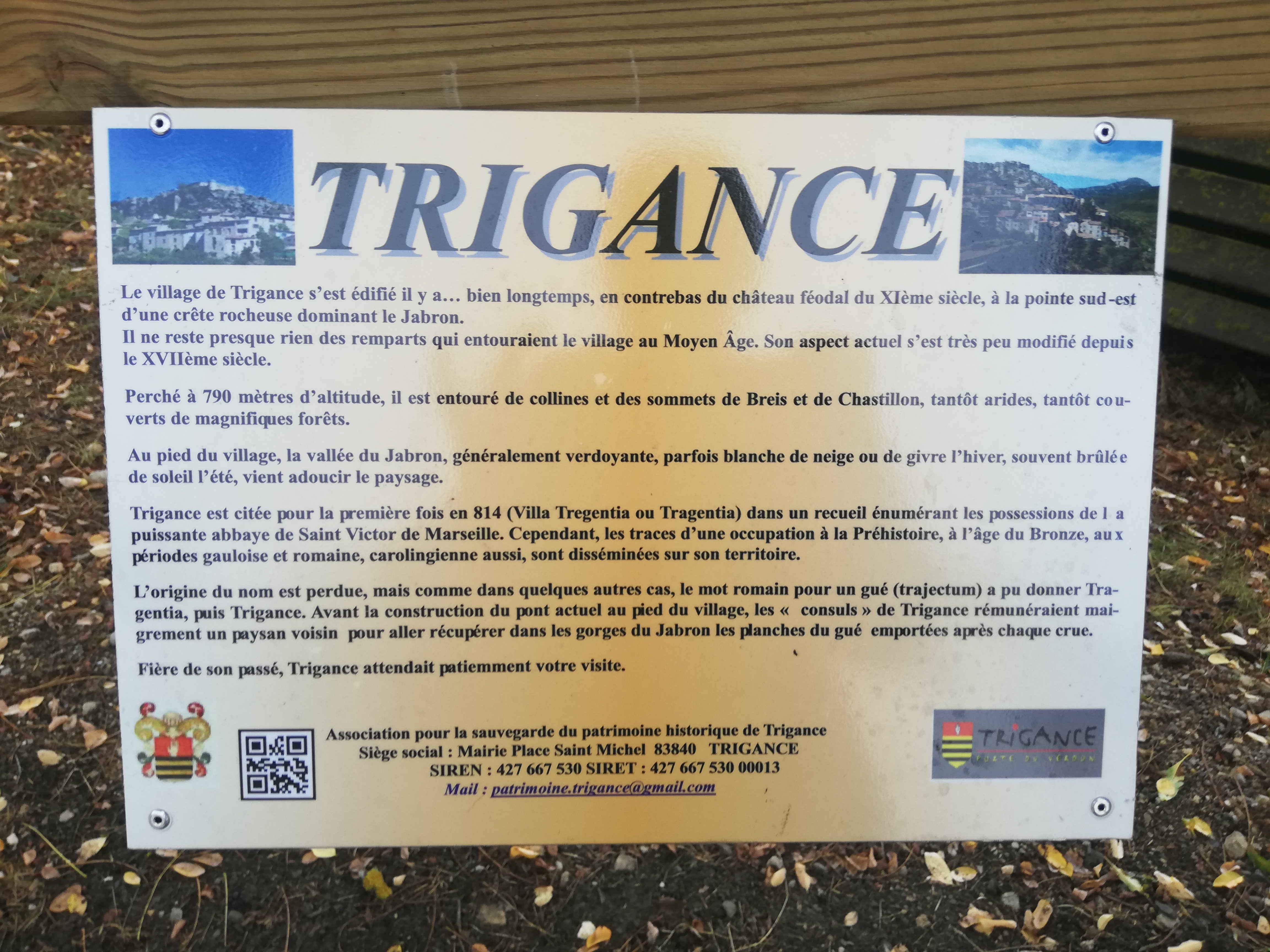 Descriptif - Découverte du patrimoine de Trigance