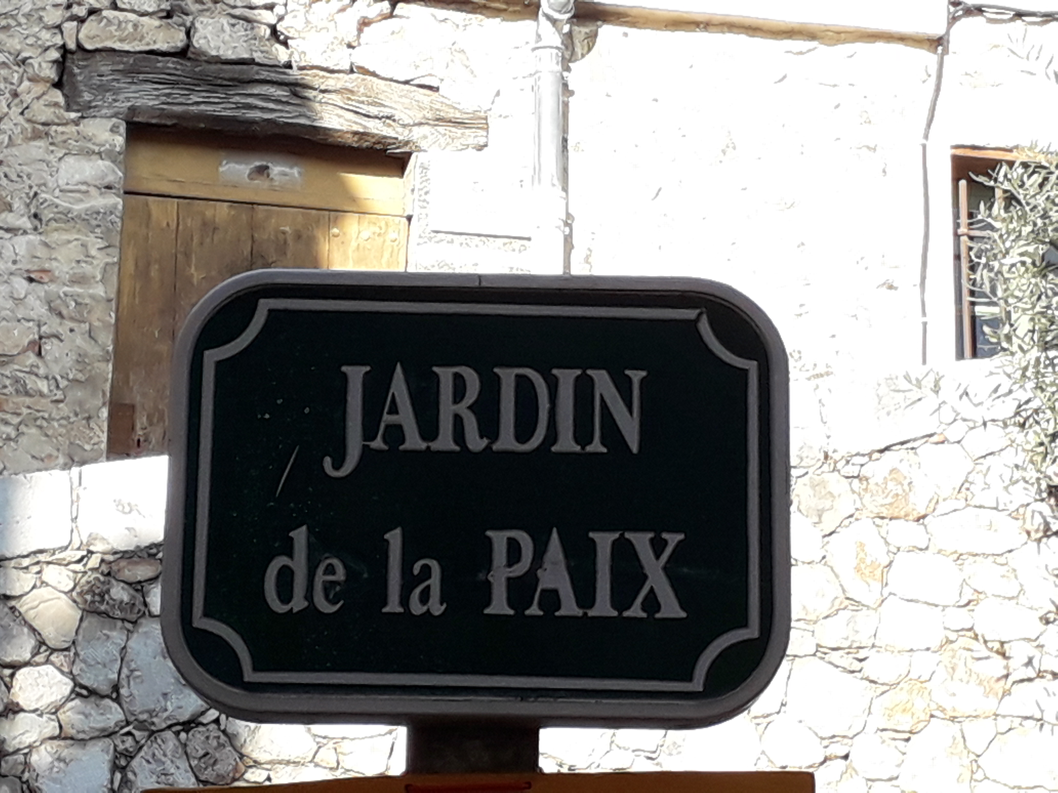 entrée - Jardin de la Paix