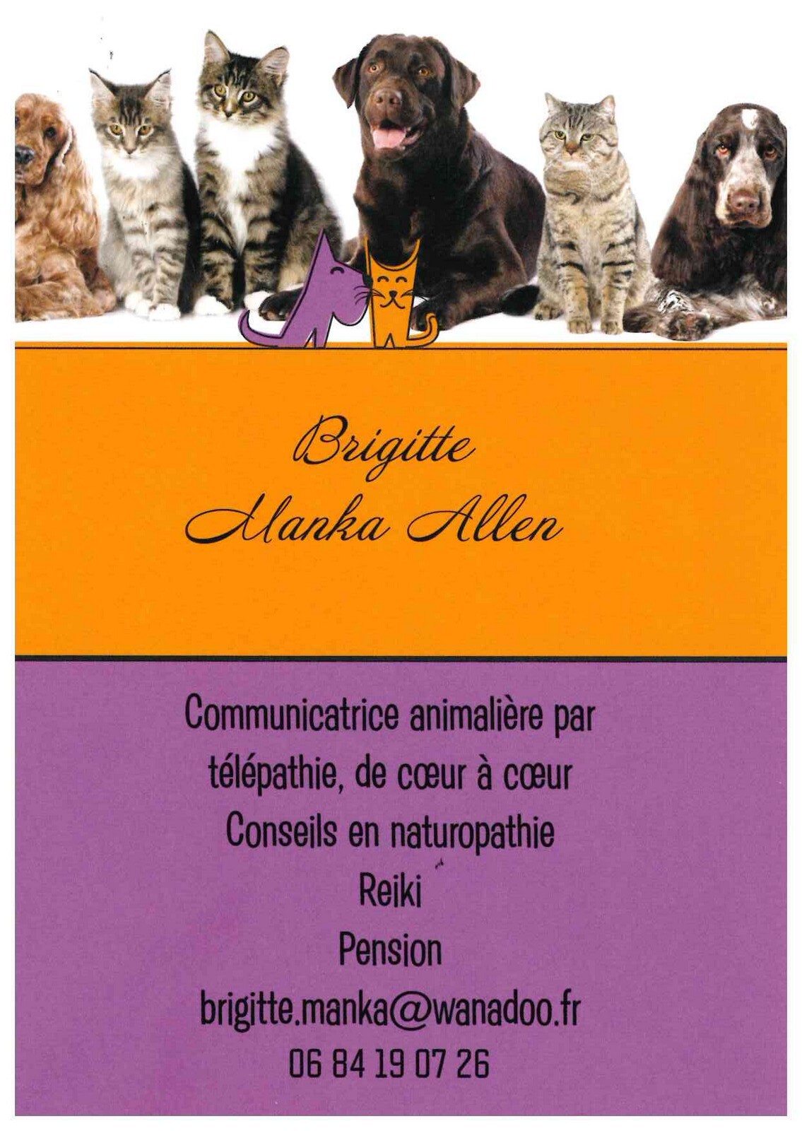 Photo Brigitte Manka Allen : Communicatrice animalière