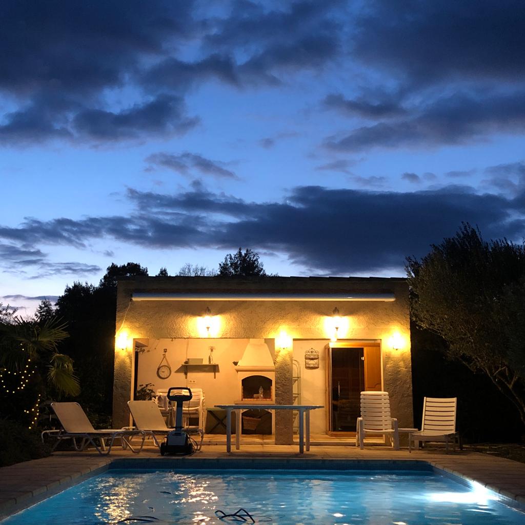 Vue nuit - Villa Provence Verdon