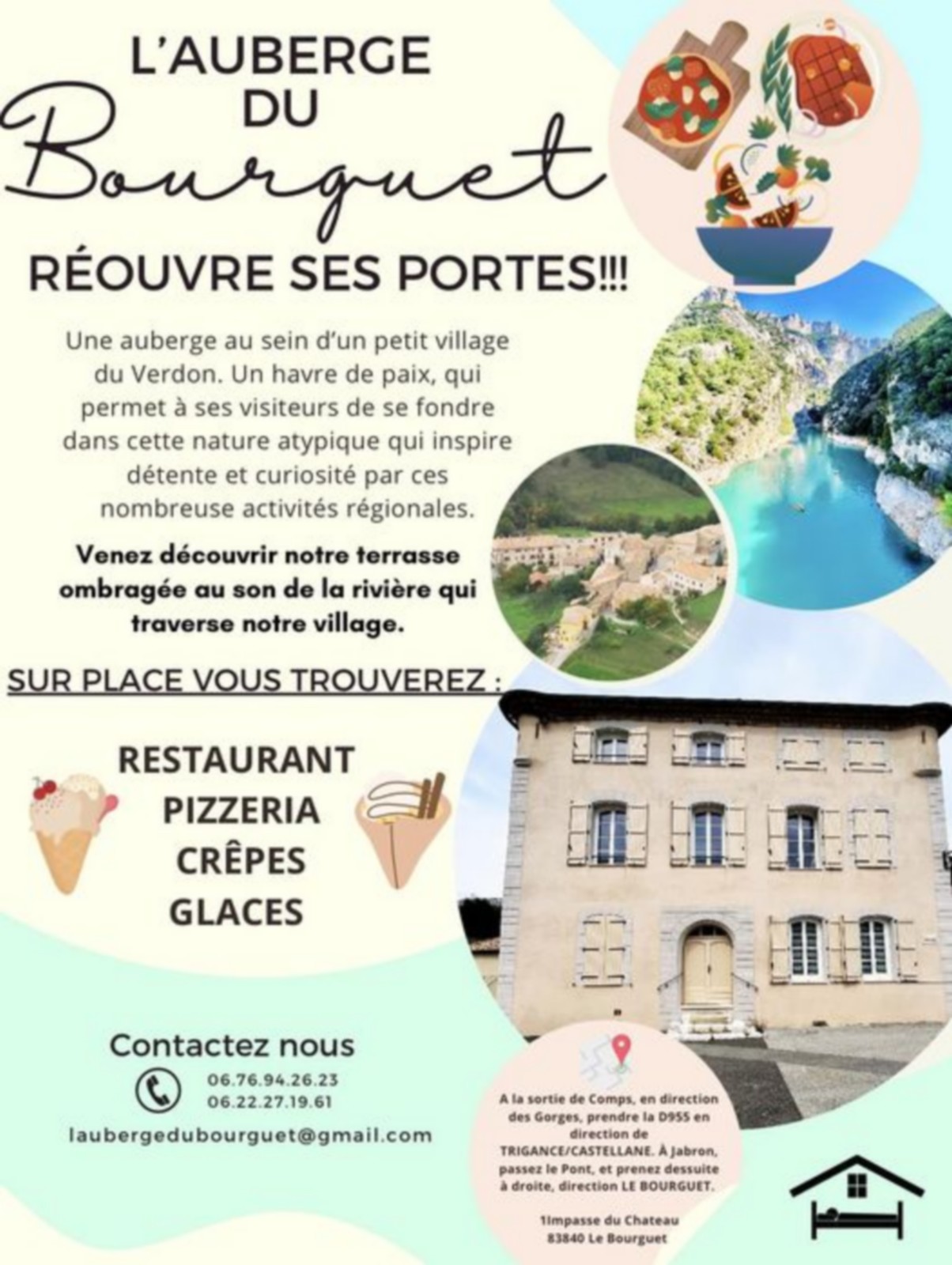 Nouveau - L'auberge du Bourguet