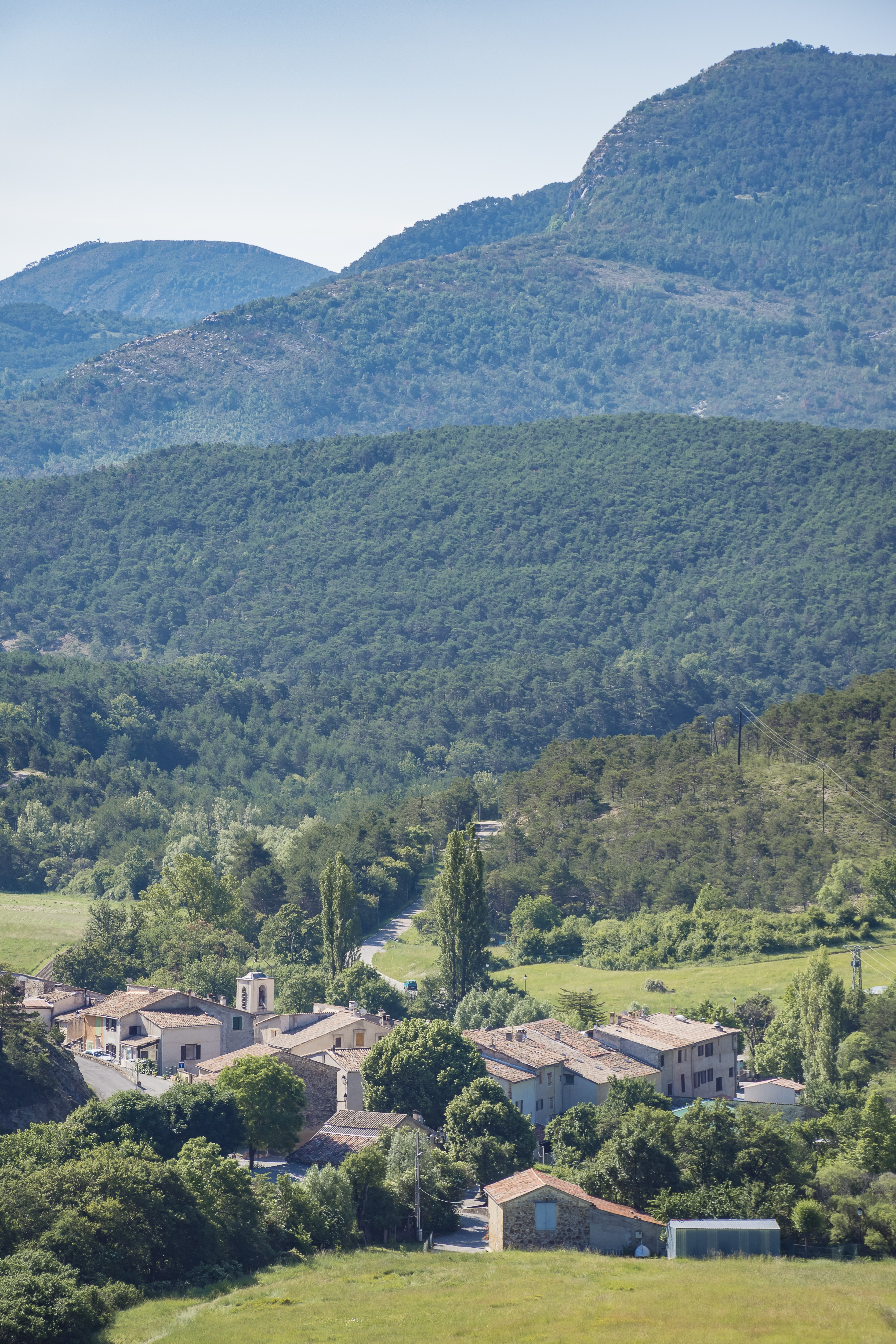 Vue sur Le Bourguet - Trigance - Le Bourguet - Brenon