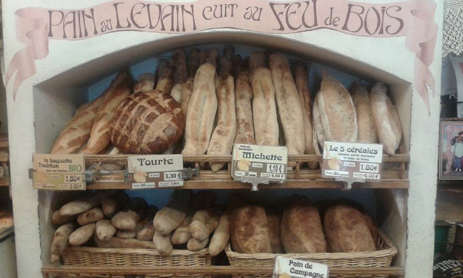 Pains - Boulangerie au Feu de Bois