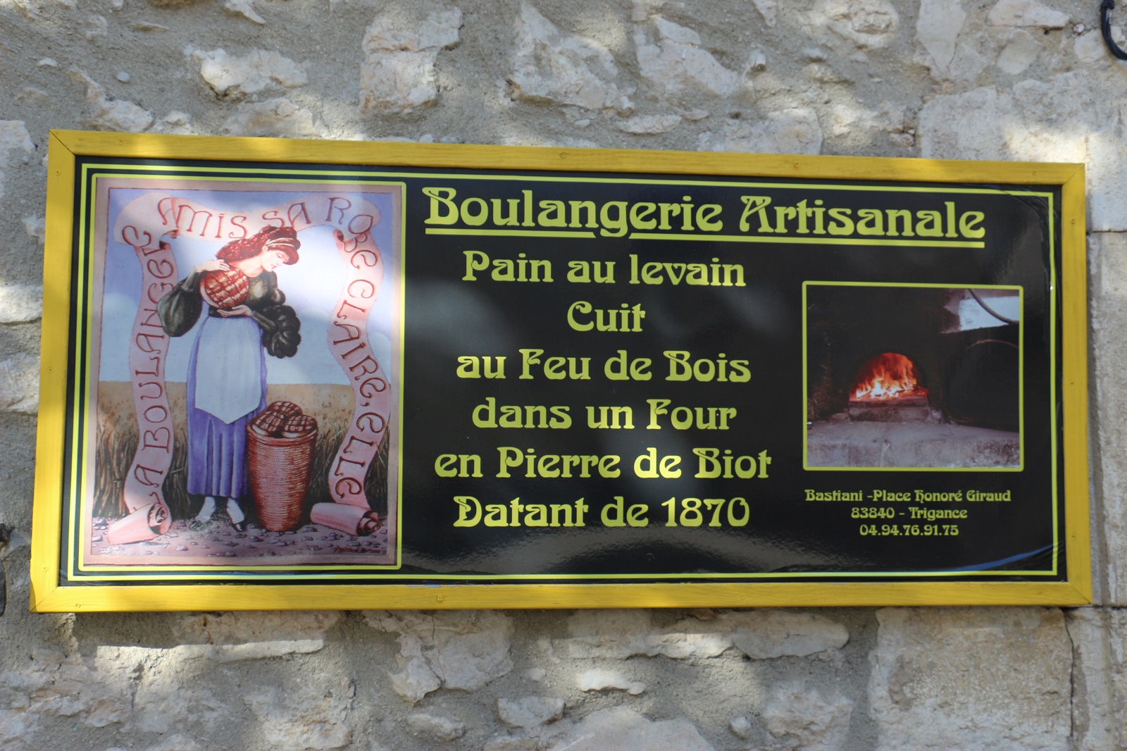 Enseigne - Boulangerie au Feu de Bois