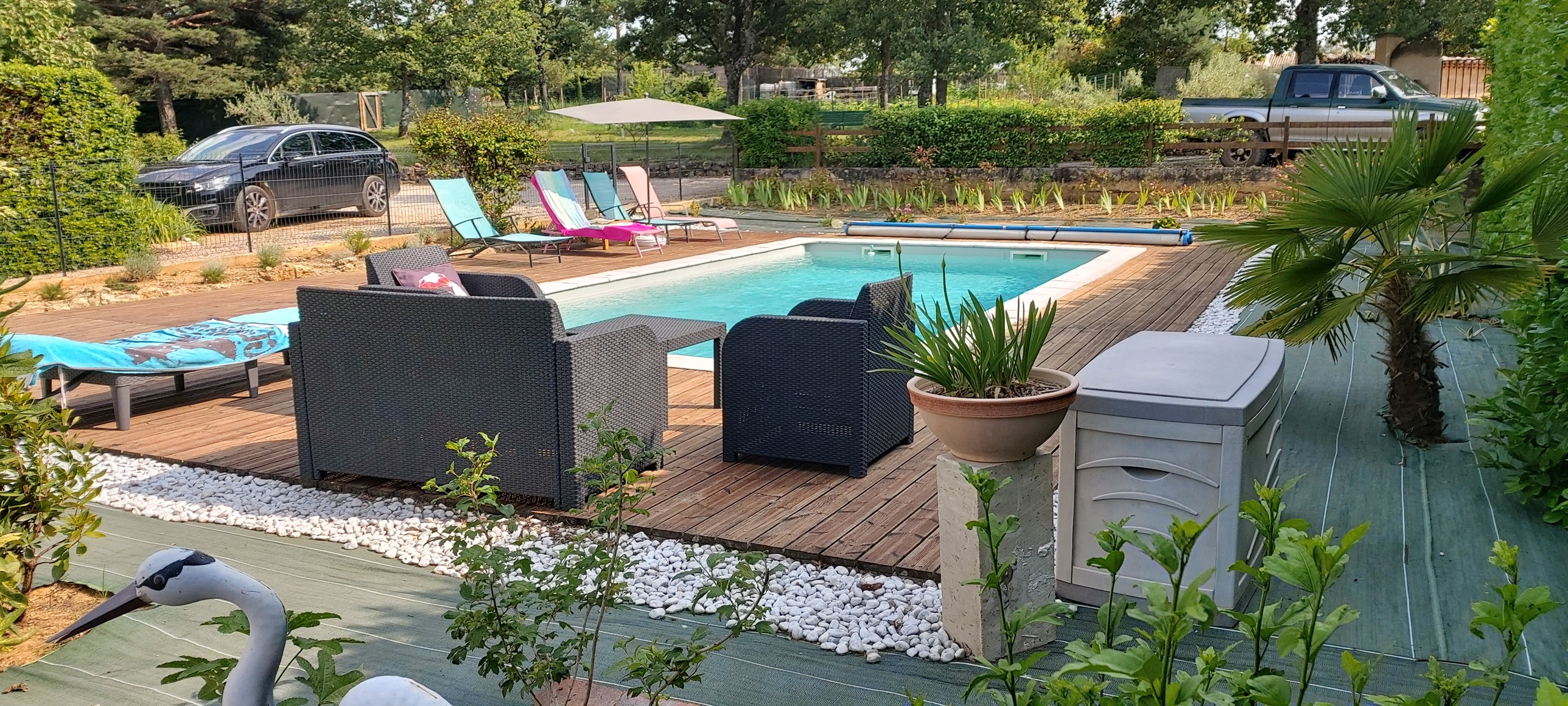 Espace piscine - La Bastide des Oliviers