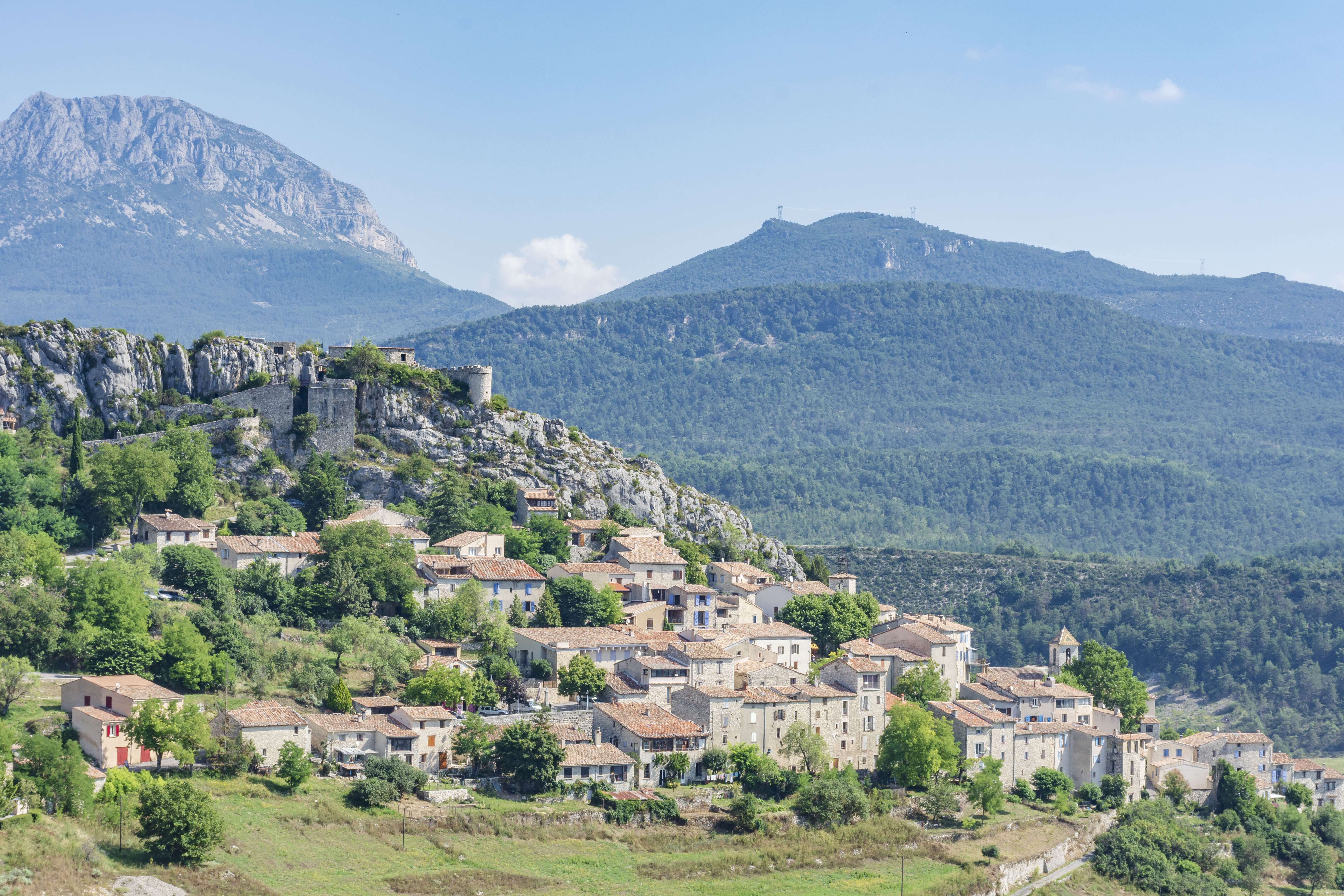 Vue sur Trigance - Trigance - Les Cavaliers