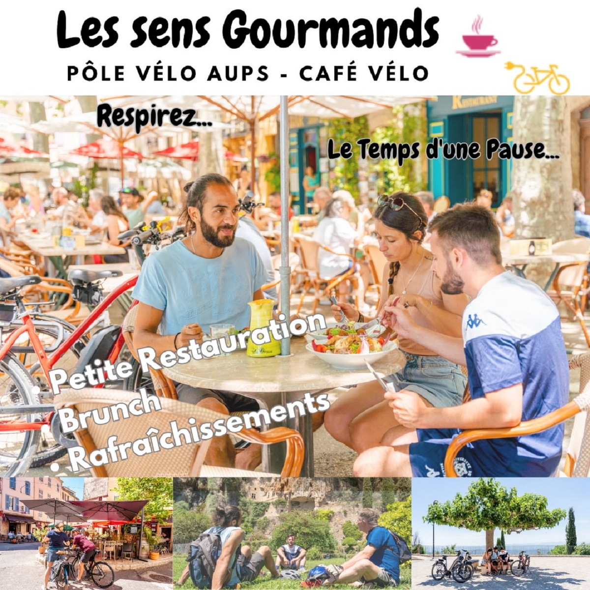 Photo Les Sens Gourmands - Café vélo avec Station Bee's