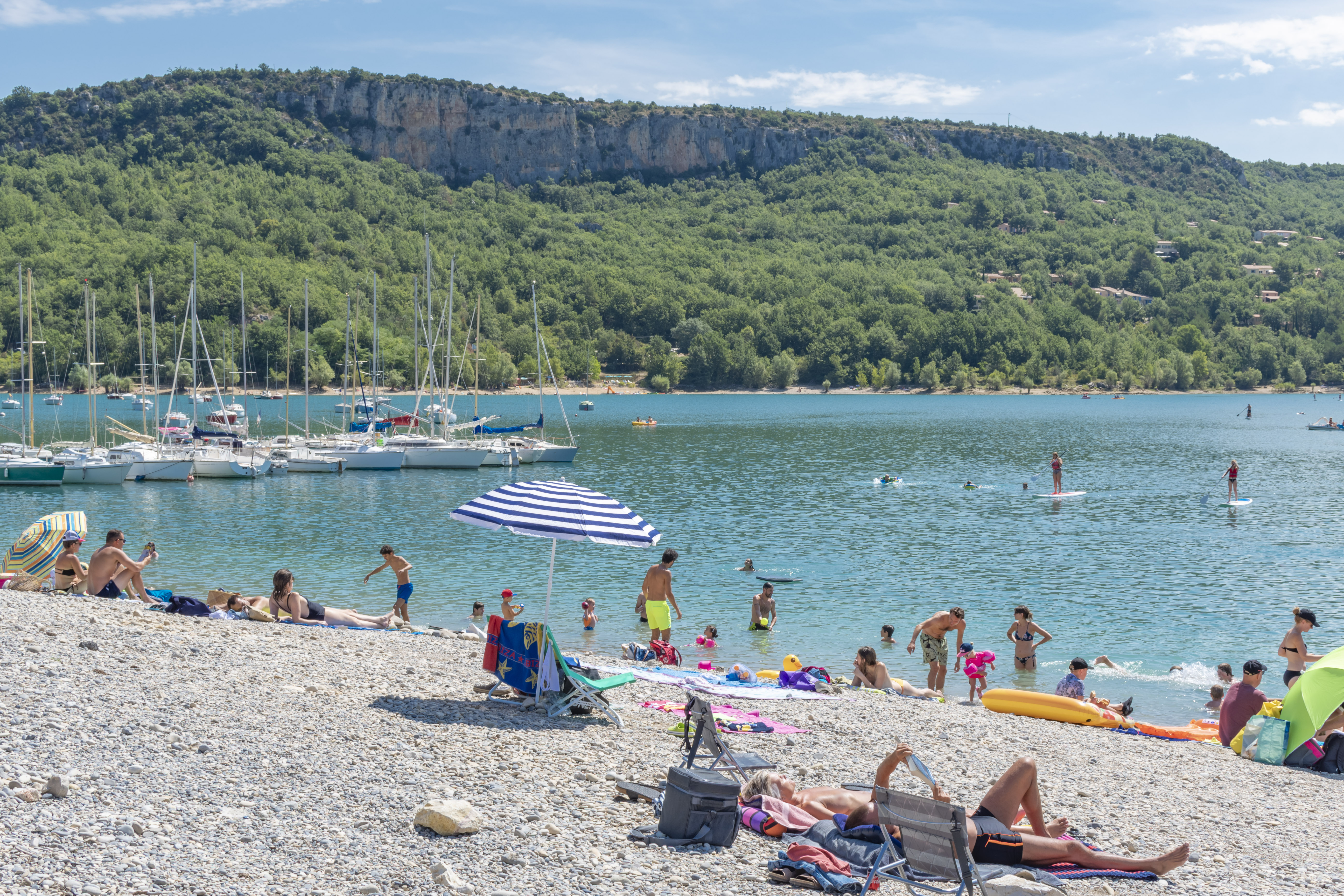 Photo Lac de Sainte-Croix et les plages de Bauduen, des Chaumets, de Sulagran et de la petite ruine