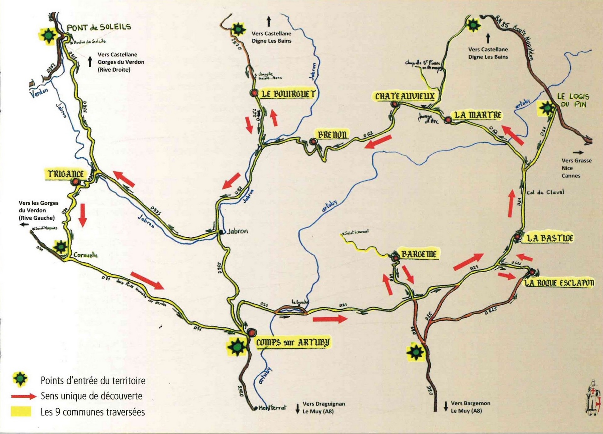 itinéraire touristique - La Route de l'Histoire et des Légendes